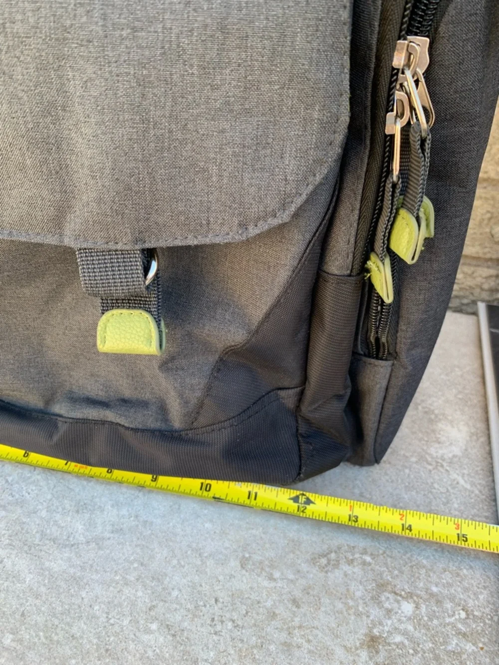 Eddie Bauer Crosstown Baby Diaper Bag Back Pack gray